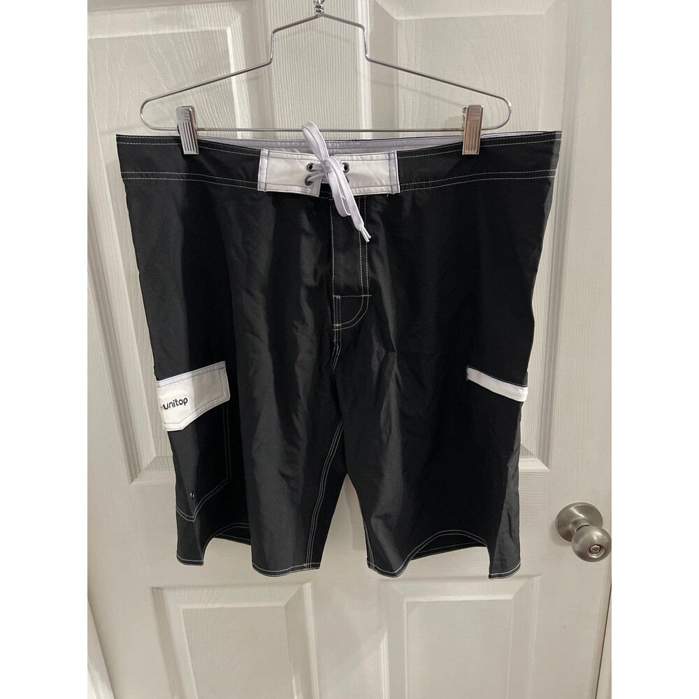 Unitop Men’s Board Shorts Size 36 Black/White New With Tag